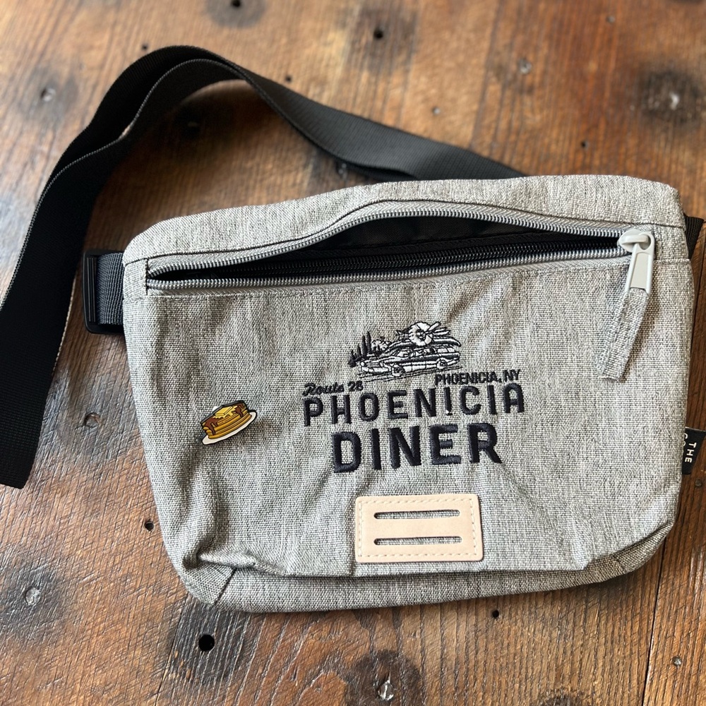 Phoenicia Diner Crossbody Bag/ Fanny Pack & Pancake Pin included